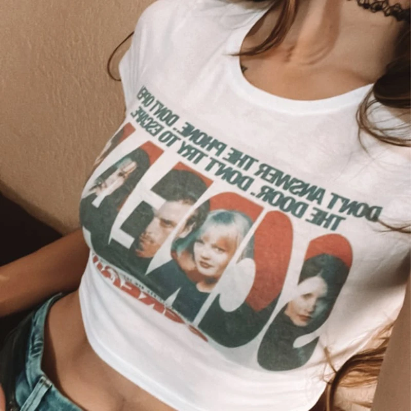 Cute Y2k Aesthetic Crop Baby Tee Call Me Ghostface Shirt Horror Movie Scream T-shirt Funny Ghost Graphic Tee Harajuku Crop Tops
Cute Y2k Aesthetic Crop Baby Tee Call Me Ghostface Shirt Horror Movie Scream T-shirt Funny Ghost Graphic Tee Harajuku Crop Tops