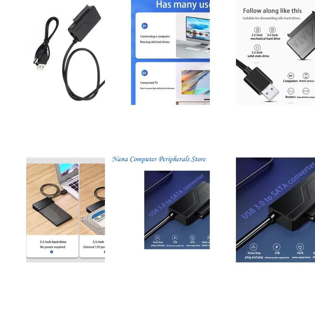 F68C Universal Hard Drive Reader USB3.0 To SATAIII Converters For 2.5 3.5inch HDD SSDs Devices
F68C Universal Hard Drive Reader USB3.0 To SATAIII Converters For 2.5 3.5inch HDD SSDs Devices