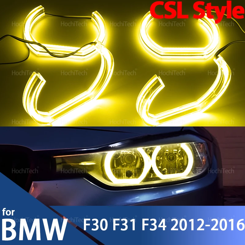 Car Styling CS CSL Style LED Angel Eyes Rings Headlight Lemon Yellow DRL Light for BMW 3 Series F30 F31 F34 2012-2016
Car Styling CS CSL Style LED Angel Eyes Rings Headlight Lemon Yellow DRL Light for BMW 3 Series F30 F31 F34 2012-2016