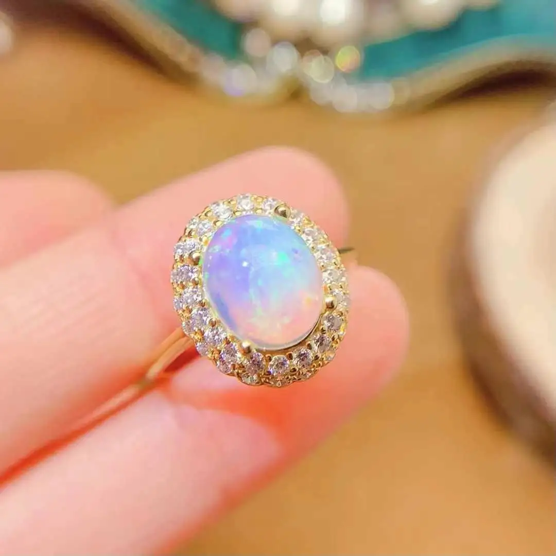 Top Quality Natural Real Opal Ring925 Sterling Silver Delicate Women Wedding ring Fine Jewelry
Top Quality Natural Real Opal Ring925 Sterling Silver Delicate Women Wedding ring Fine Jewelry