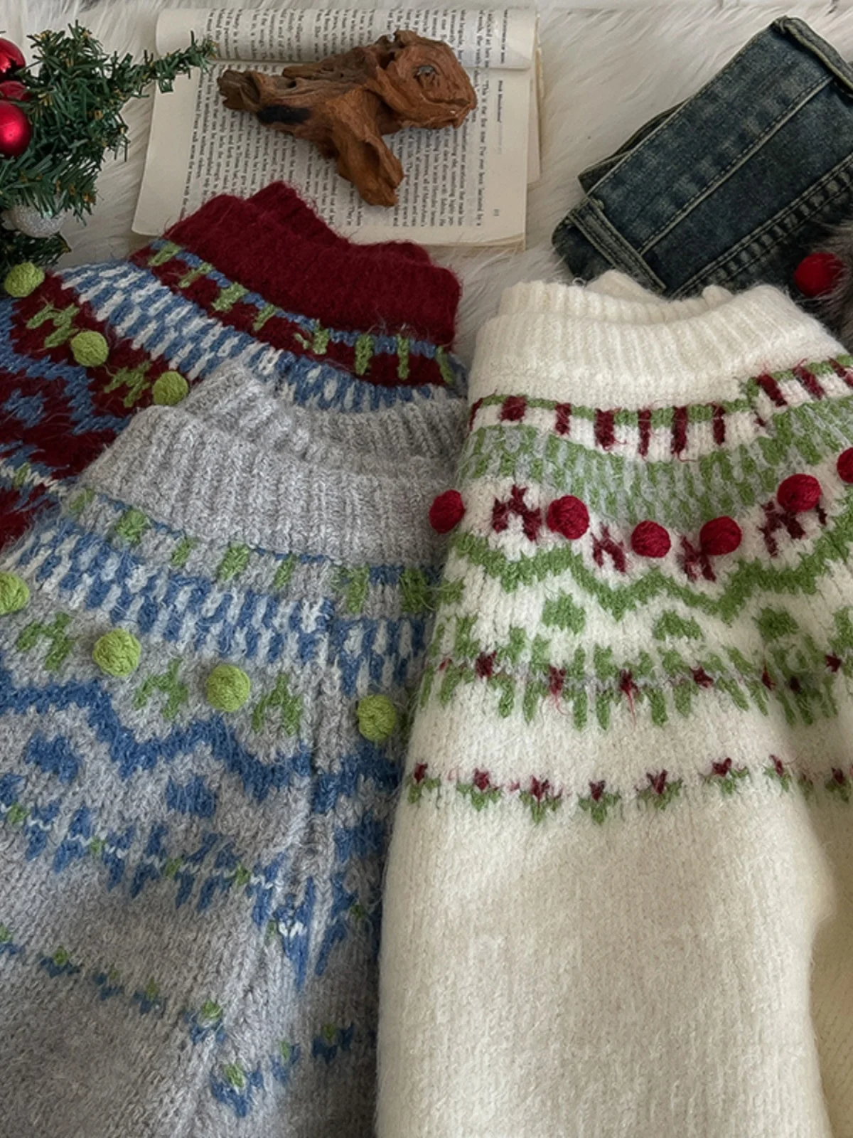High-end Casual Knitted Sweater Women Autumn Winter Korean Long Sleeve Festival Pullovers Girl Fashion Christmas Tops
High-end Casual Knitted Sweater Women Autumn Winter Korean Long Sleeve Festival Pullovers Girl Fashion Christmas Tops