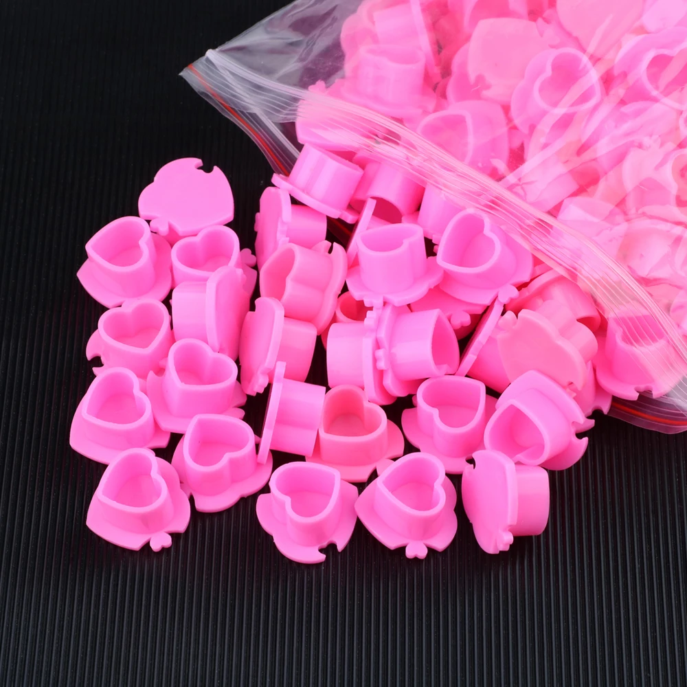 50pcs Tattoo Ink Cups Disposable Plastic Heart Tattoo Pigment Cups Eyebrow Eyeliner Lip Color Pigment Cap Tattoo Accessories
50pcs Tattoo Ink Cups Disposable Plastic Heart Tattoo Pigment Cups Eyebrow Eyeliner Lip Color Pigment Cap Tattoo Accessories