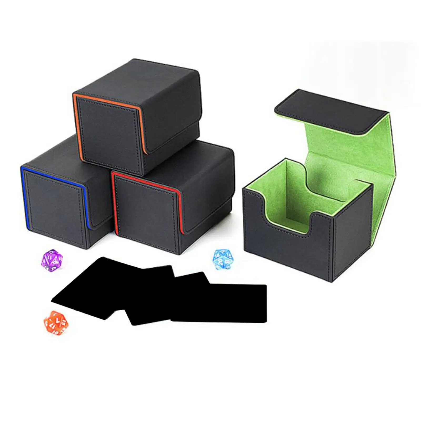 Trading Card Deck Box Collectible Game Card Gathering Card Toy with 2 Dividers
Trading Card Deck Box Collectible Game Card Gathering Card Toy with 2 Dividers