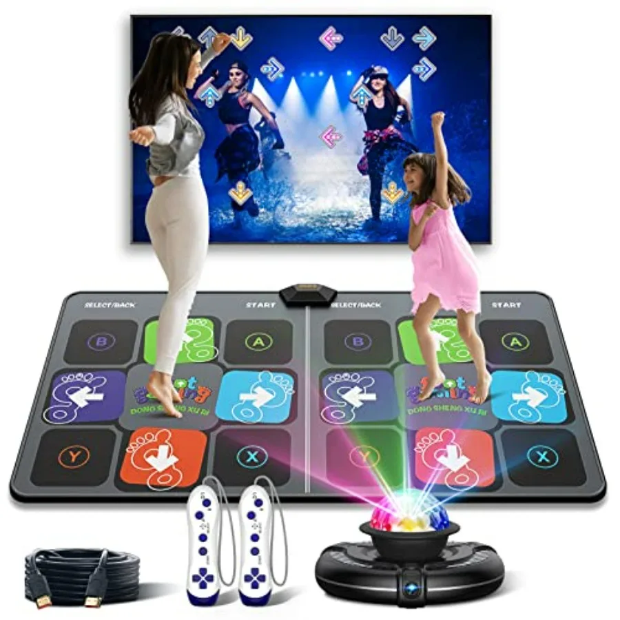Wireless Musical Electronic Dance Pad for TV Games - Indoor Active Exercise Game for Adults 2-Player Family Party Birthday Gift
Wireless Musical Electronic Dance Pad for TV Games - Indoor Active Exercise Game for Adults 2-Player Family Party Birthday Gift