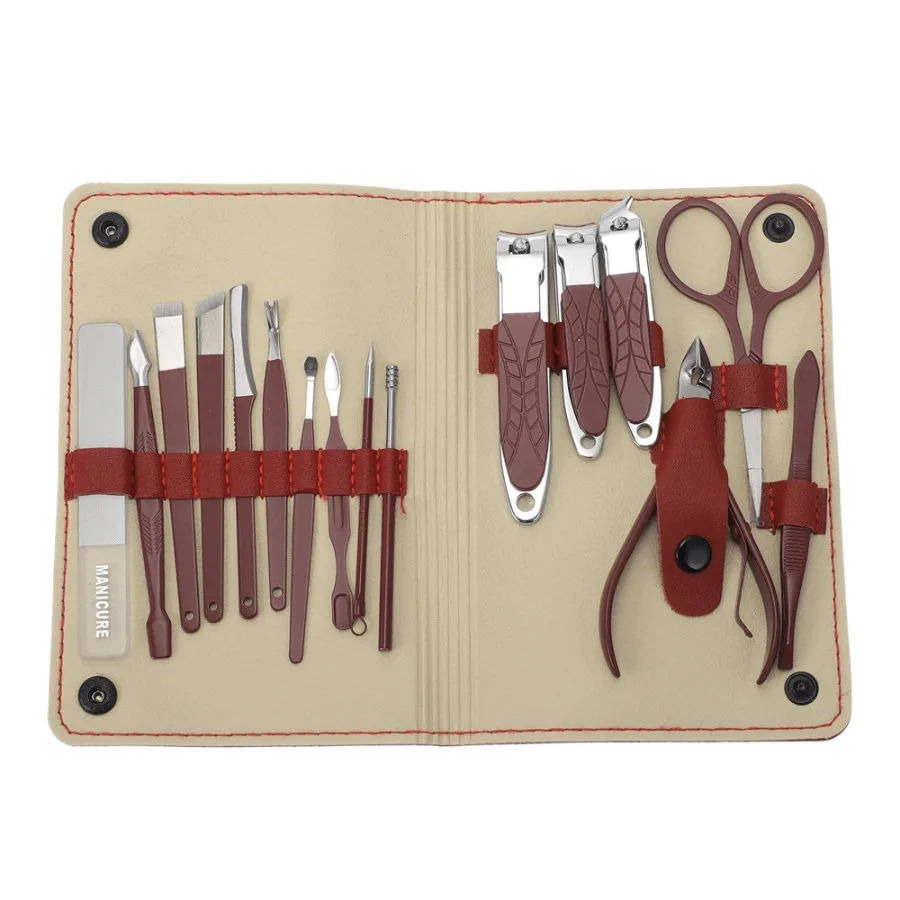 Nail Clippers Set with Ergonomic Design 3.74"x 2.13" Wine Red
Nail Clippers Set with Ergonomic Design 3.74"x 2.13" Wine Red