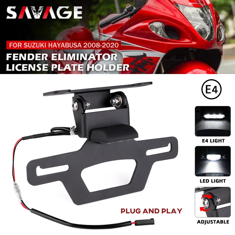 License Plate Holder For SUZUKI HAYABUSA GSX1300R 2008-2020 Motorcycle Tail Frame Bracket LED Number Light Fender Eliminator
License Plate Holder For SUZUKI HAYABUSA GSX1300R 2008-2020 Motorcycle Tail Frame Bracket LED Number Light Fender Eliminator
