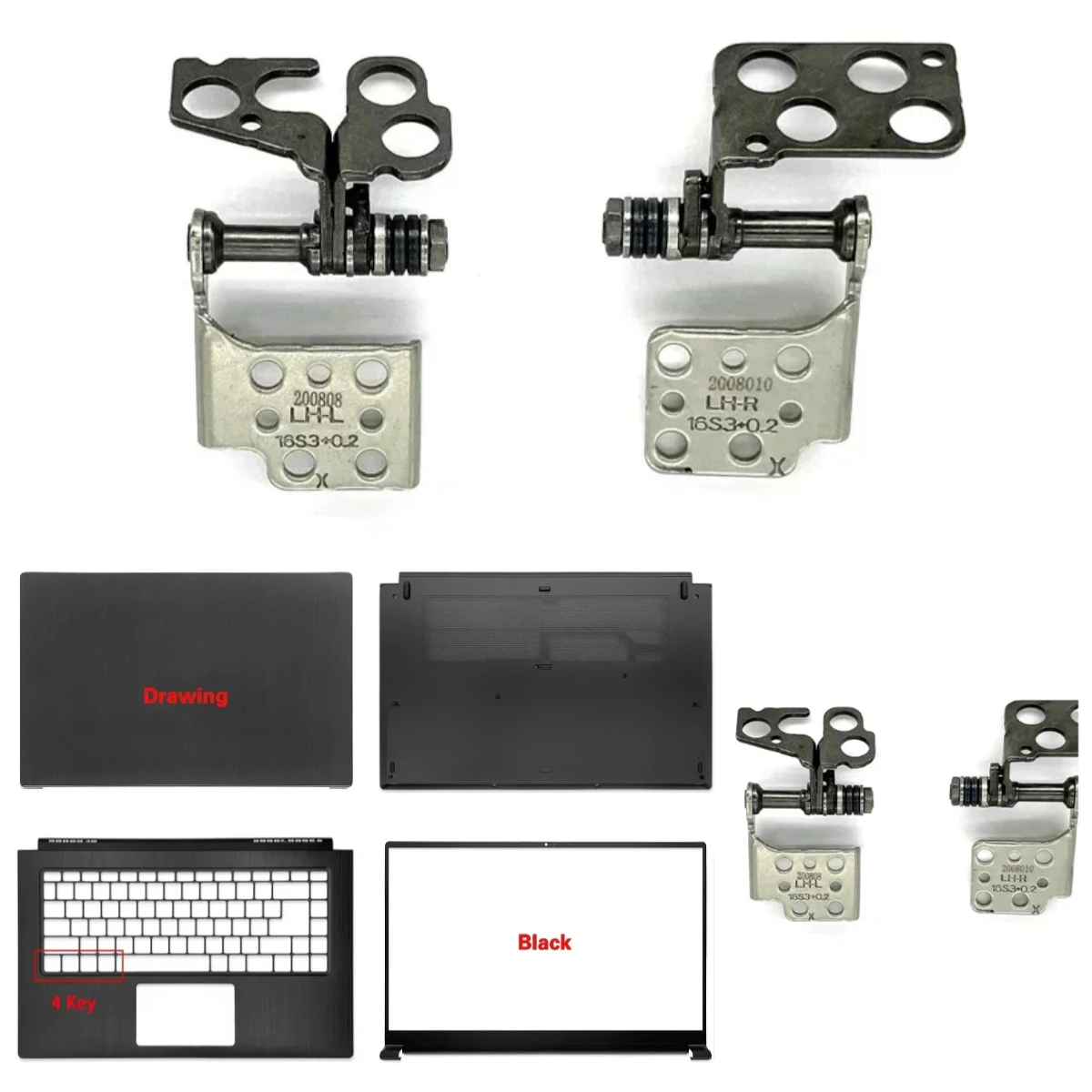 Suitable for Modern15 MS-1552 155K M15 MS-1551 laptop LCD top cover/front panel hinge/palm rest/bottom shell/ABCD cover
Suitable for Modern15 MS-1552 155K M15 MS-1551 laptop LCD top cover/front panel hinge/palm rest/bottom shell/ABCD cover