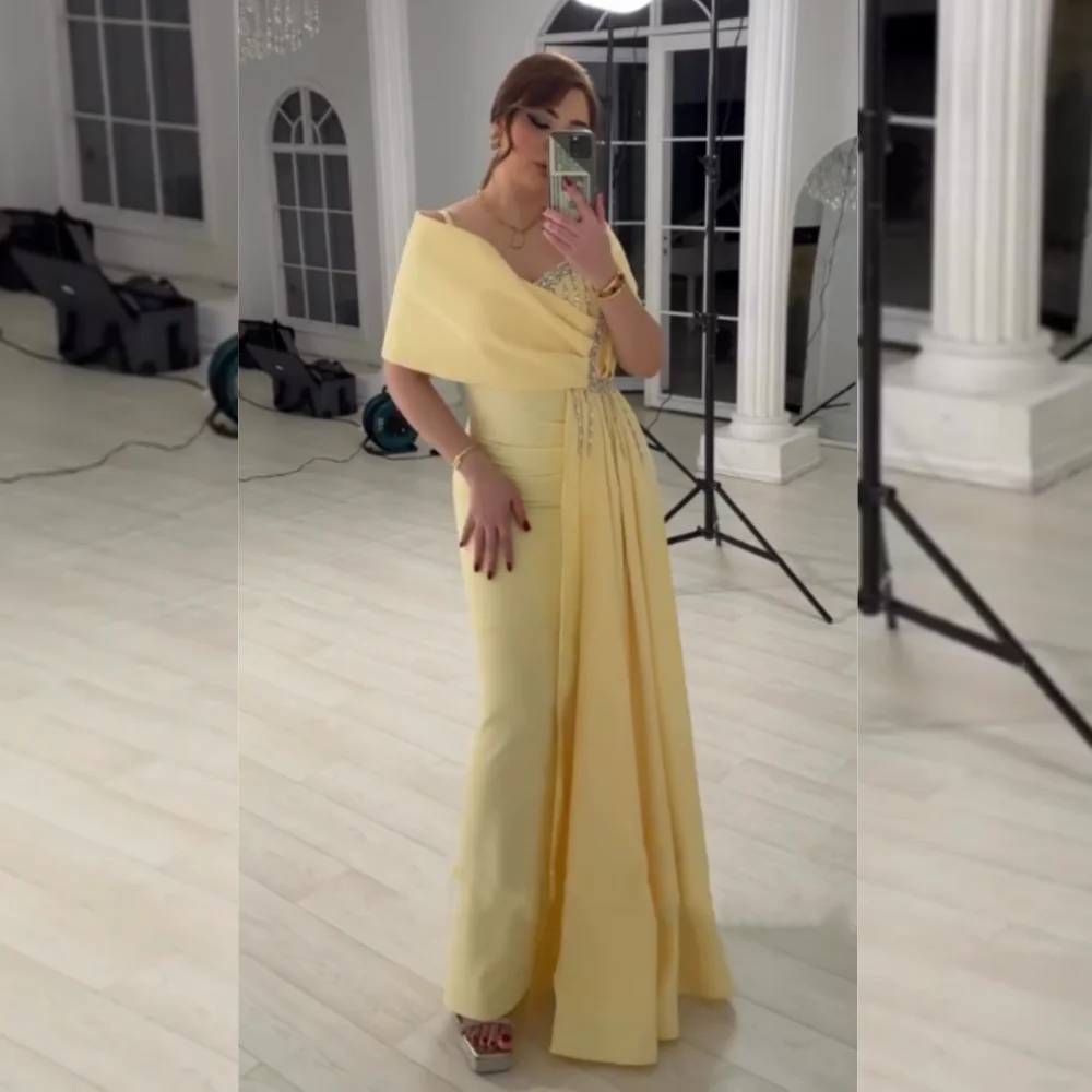 Customized Jersey Sequined Pleat Sheath Spaghetti Strap Midi Dresses Bespoke Occasion Party Elegant Classic Matching
Customized Jersey Sequined Pleat Sheath Spaghetti Strap Midi Dresses Bespoke Occasion Party Elegant Classic Matching