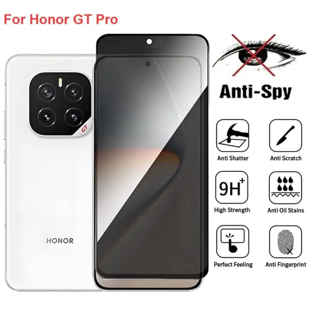 Honor GT Anti Spy Privacy Tempered Glass Protector Compatible For Honorgt Pro Full Cover Screen Phone Film
Honor GT Anti Spy Privacy Tempered Glass Protector Compatible For Honorgt Pro Full Cover Screen Phone Film