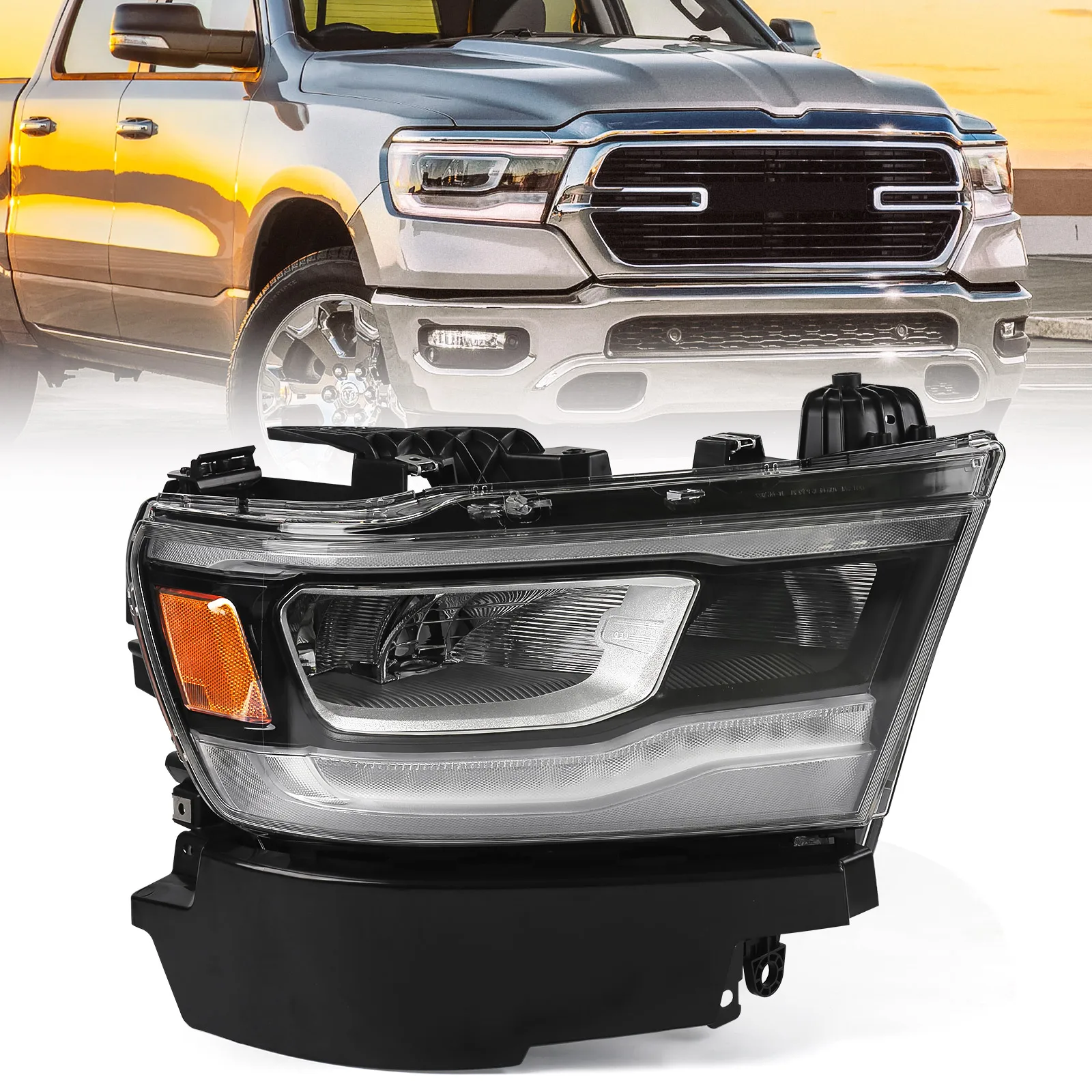 LED Brilliant color backshell Headlight Headlamp For Dodge Ram 1500 2019-2022 CH2503320 68316088AH
LED Brilliant color backshell Headlight Headlamp For Dodge Ram 1500 2019-2022 CH2503320 68316088AH