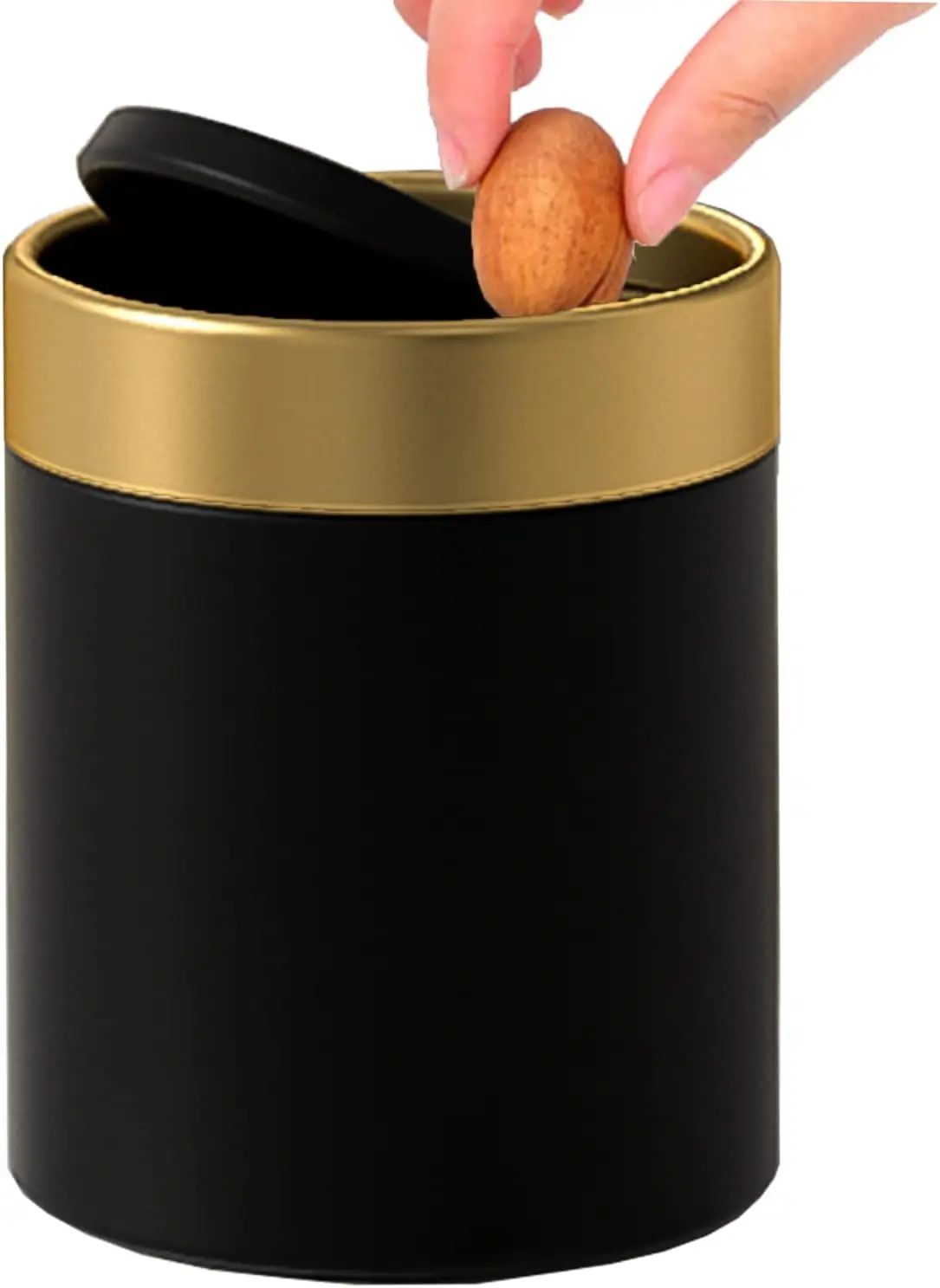 Mini Trash Can with Lid, 1.5L/0.40Gal Metal Swing Top Bin for Desk, Car, Office, Kitchen - Black
Mini Trash Can with Lid, 1.5L/0.40Gal Metal Swing Top Bin for Desk, Car, Office, Kitchen - Black
