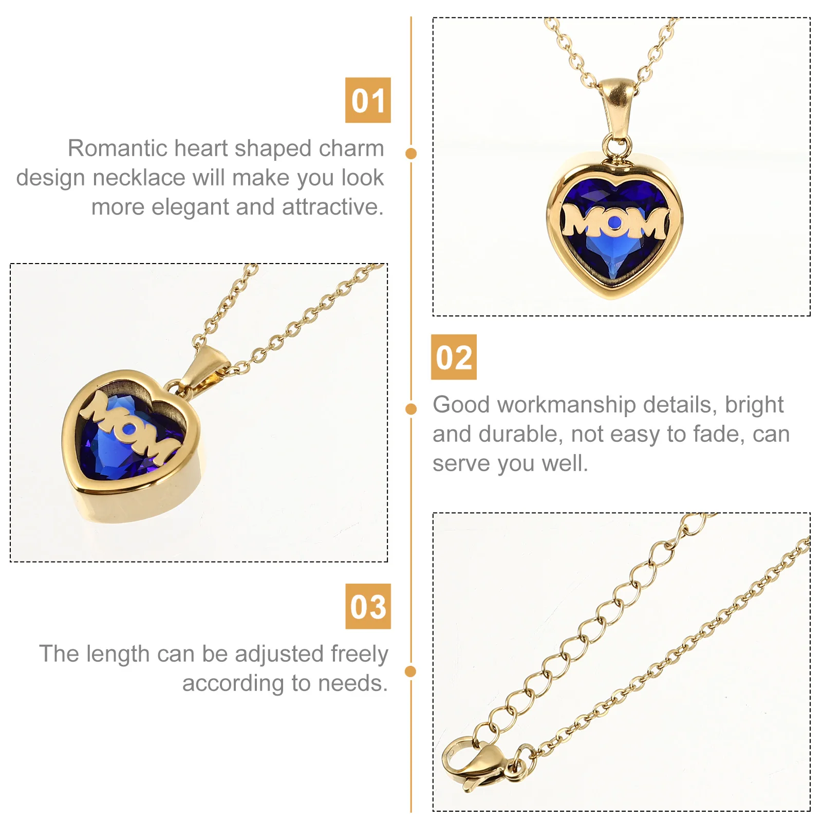 One Piece Mother's Day Necklace Bride Choker Necklaces for Woman Stainless Steel Woman's
One Piece Mother's Day Necklace Bride Choker Necklaces for Woman Stainless Steel Woman's