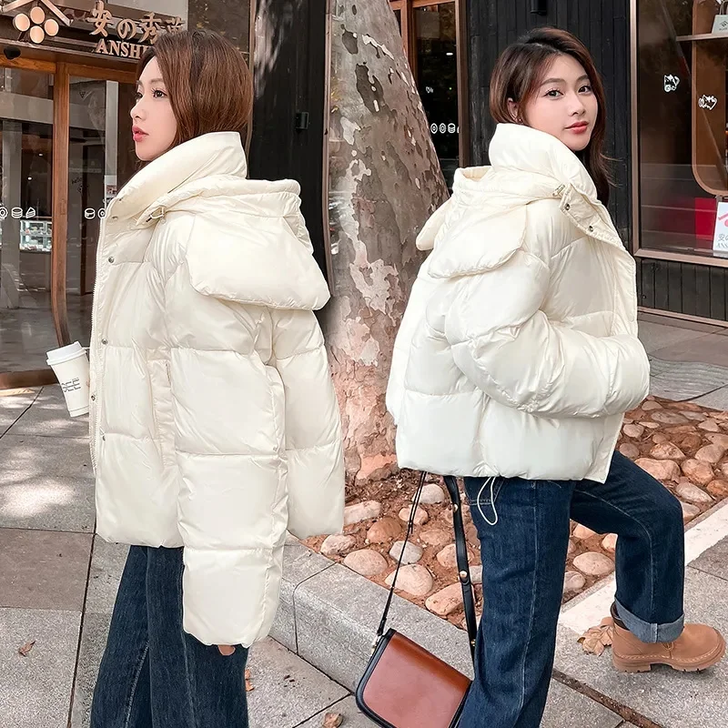 Autumn Winter Women Cotton Coat Korean Loose Cotton Padded Jacket Female Short Warm Thicken Parkas Coat 2024 New Women Outwear
Autumn Winter Women Cotton Coat Korean Loose Cotton Padded Jacket Female Short Warm Thicken Parkas Coat 2024 New Women Outwear