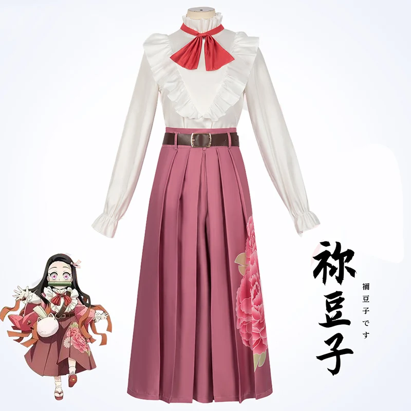 Anime Nezuko Cosplay Japanese western style Retro elegant Dress Women Costume full set kimono
Anime Nezuko Cosplay Japanese western style Retro elegant Dress Women Costume full set kimono