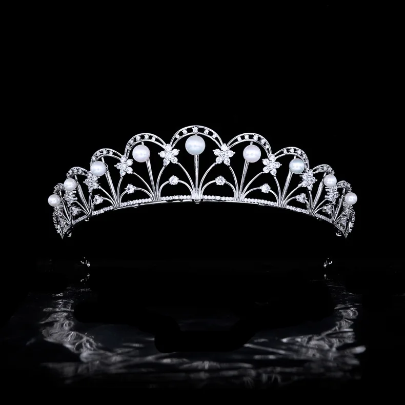 Korean New Pearl Hair Accessories Bride Wedding Zircon Crown Princess Birthday Crown Wedding Headdress HT021102
Korean New Pearl Hair Accessories Bride Wedding Zircon Crown Princess Birthday Crown Wedding Headdress HT021102