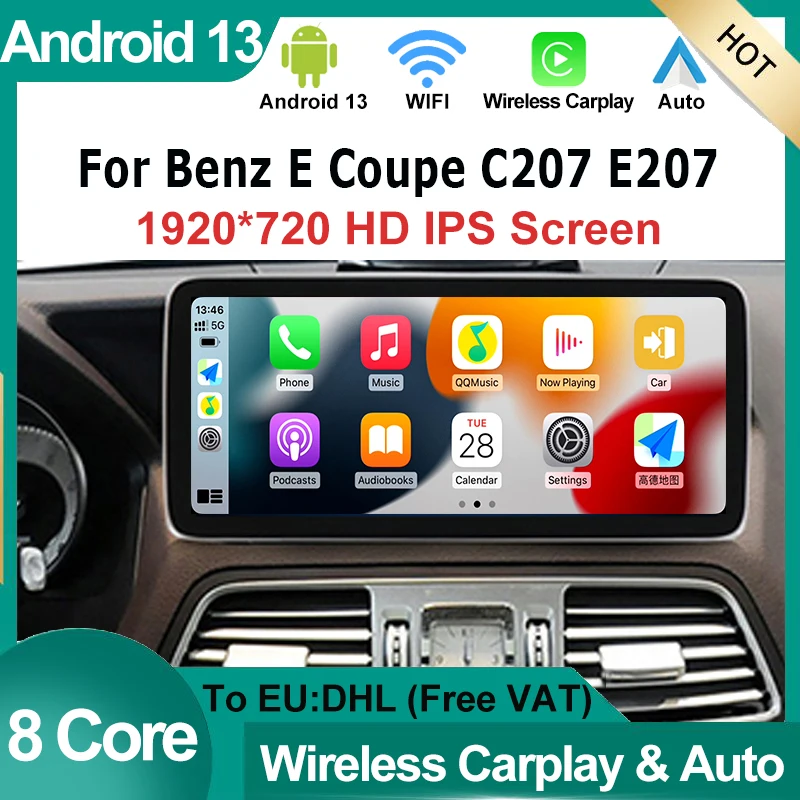 Factory Price Android13 System Carplay AUTO For Mercedes Benz E Coupe C207 A207 Car Video Player Navi Multimedia GPS Screen WIFI
Factory Price Android13 System Carplay AUTO For Mercedes Benz E Coupe C207 A207 Car Video Player Navi Multimedia GPS Screen WIFI