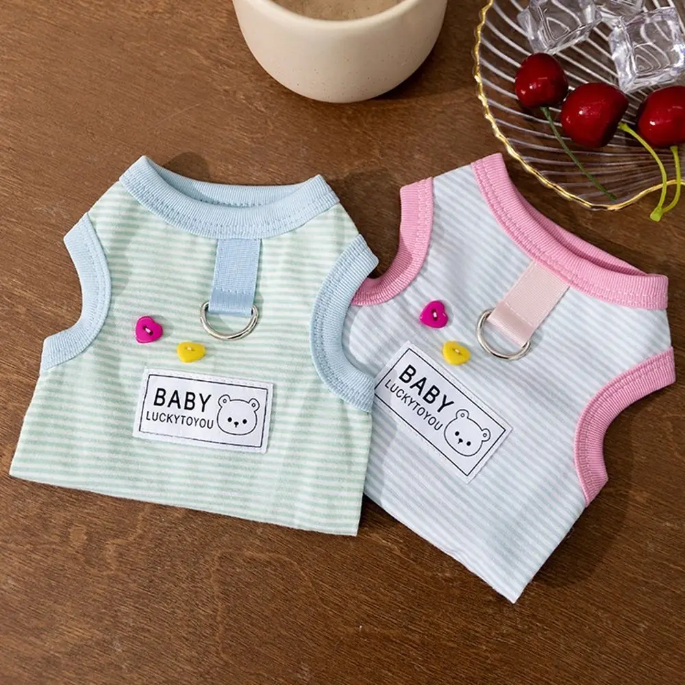 Cute Soft Striped Dog Clothes Comfortable Lightweight Puppy Summer Clothes Breathable Sleeveless Dog Vest Spring and Summer
Cute Soft Striped Dog Clothes Comfortable Lightweight Puppy Summer Clothes Breathable Sleeveless Dog Vest Spring and Summer