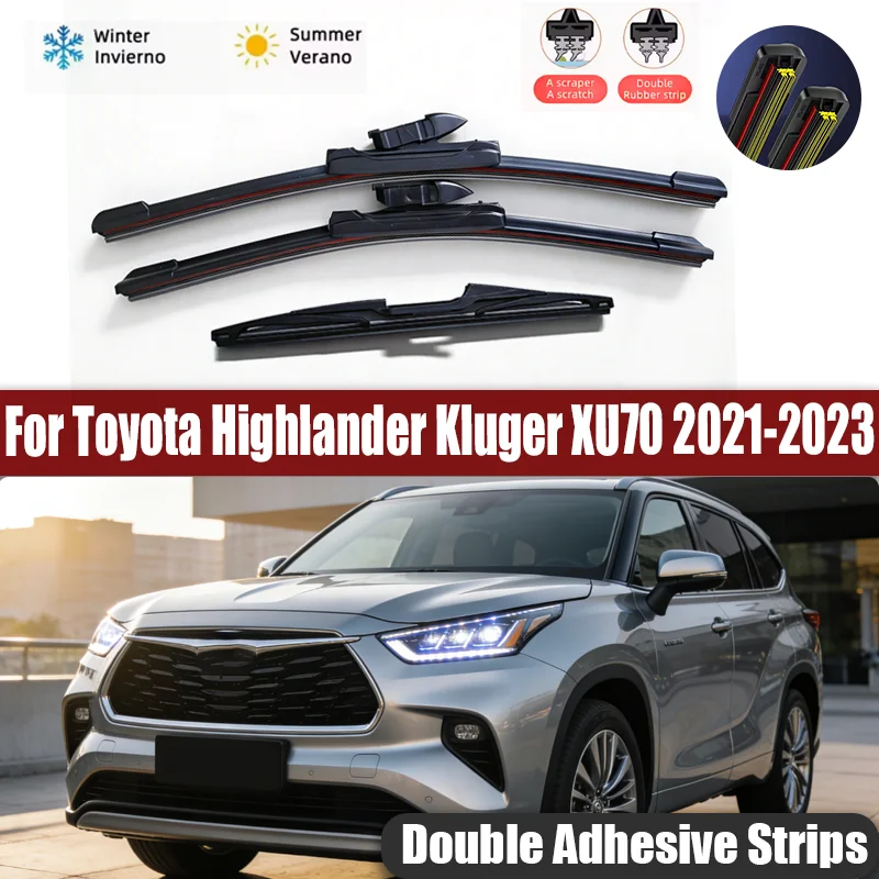 For Toyota Highlander Kluger XU70 2021-2023 2022 Wiper Front & Rear Wiper Blades Windshield Windscreen Window Brushes 26"+18"+12
For Toyota Highlander Kluger XU70 2021-2023 2022 Wiper Front & Rear Wiper Blades Windshield Windscreen Window Brushes 26"+18"+12
