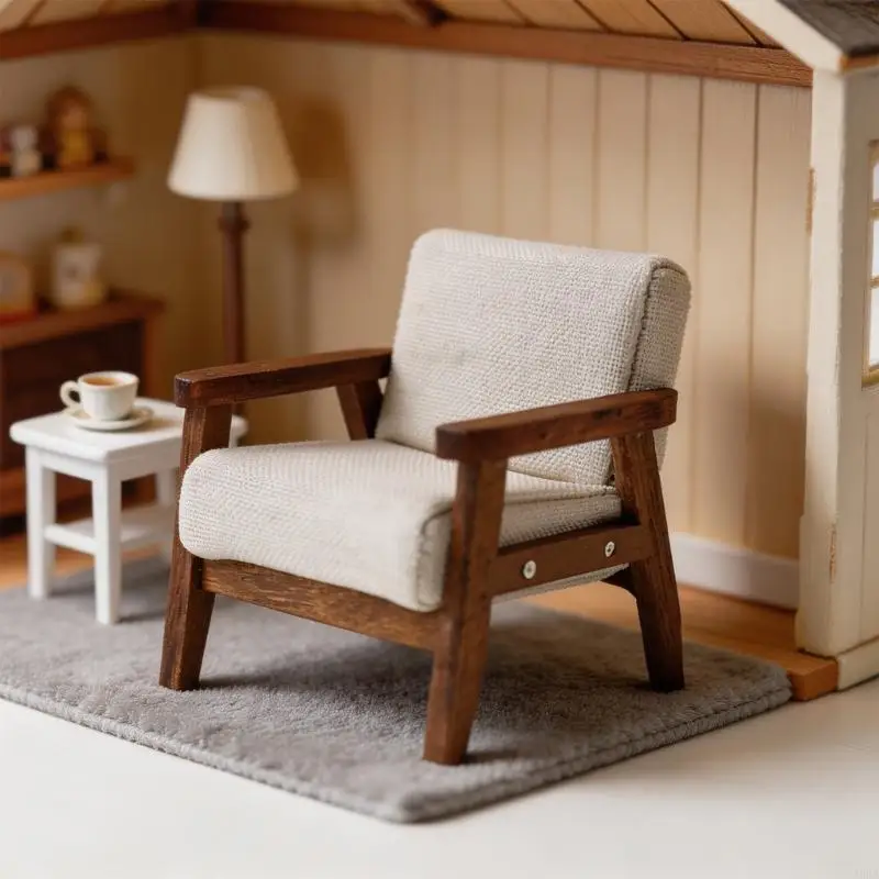 Wooden Mini Home Chair 1:12 Scale Fabric Small Armchair for Model Room Display Projects and Craft Use Case A2UB
Wooden Mini Home Chair 1:12 Scale Fabric Small Armchair for Model Room Display Projects and Craft Use Case A2UB
