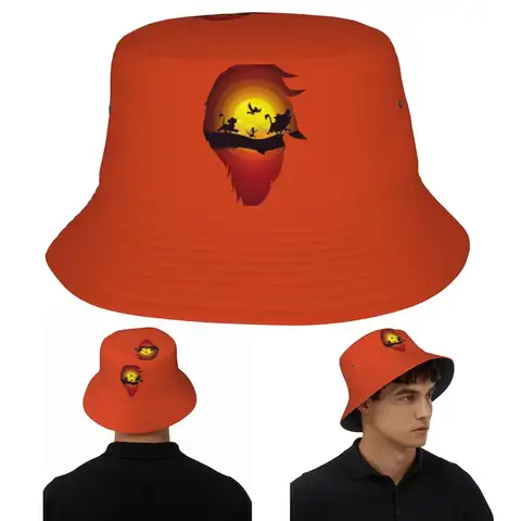 Hakuna Matata sombreros de cubo sombrero de Panamá niños Bob sombreros de pescador para gorras de pesca de verano Unisex