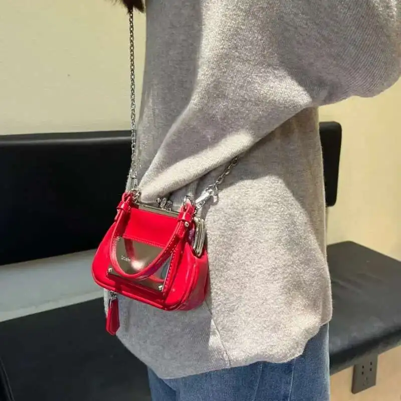 Retro Mini Lock Clip Bag Fashion Women Solid Color Portable And Cute Handheld Storage Bag Multiple Styles Chic Crossbody Bag
Retro Mini Lock Clip Bag Fashion Women Solid Color Portable And Cute Handheld Storage Bag Multiple Styles Chic Crossbody Bag