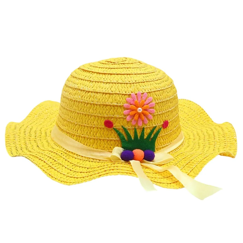 Sweet Handmade Straw Hat Flower Decoration Wide Brim Sun Hat 3-7Year Sun Visor Summer
Sweet Handmade Straw Hat Flower Decoration Wide Brim Sun Hat 3-7Year Sun Visor Summer