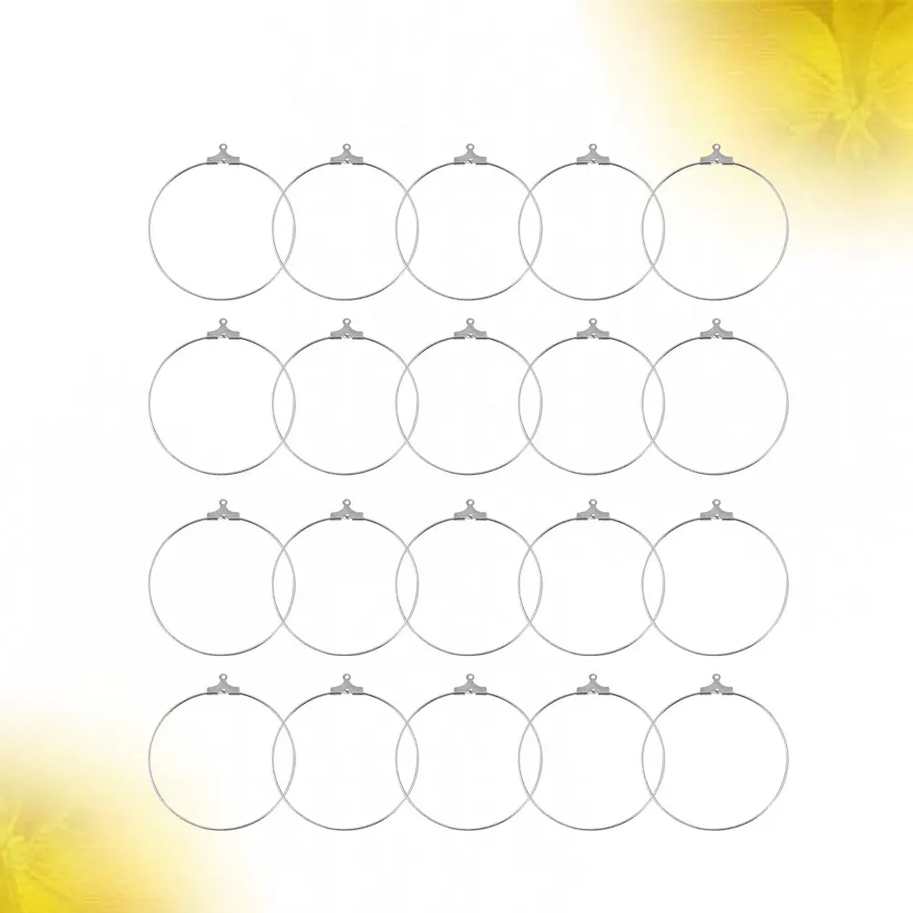 20Pcs Stainless Steel Circle Pendant Earring Accessories Durable Portable Hanging Jewelry Pendant DIY Supplies Silver
20Pcs Stainless Steel Circle Pendant Earring Accessories Durable Portable Hanging Jewelry Pendant DIY Supplies Silver