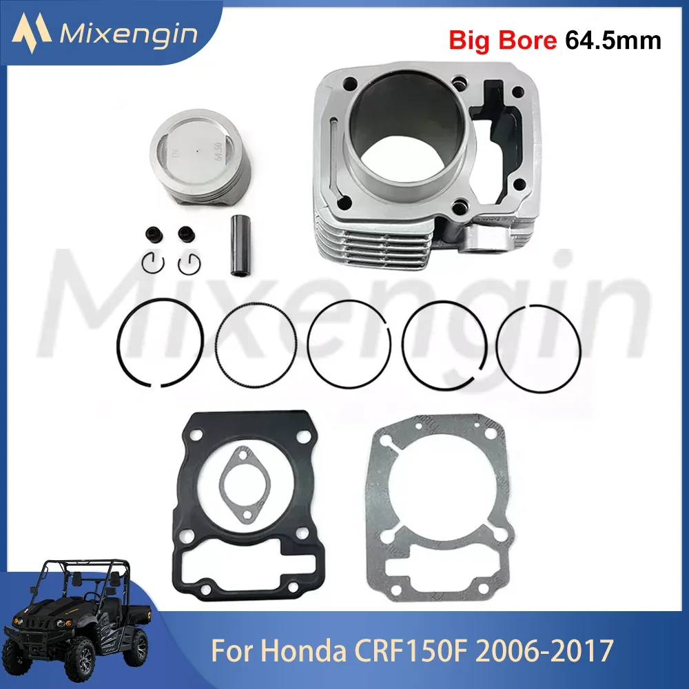 Big Bore 64.5mm 200cc Cylinder Piston Gasket Rebuild Overhaul Kit For Honda CRF150F CRF 150 F 2007-2016 Motorcycle Engine Parts
Big Bore 64.5mm 200cc Cylinder Piston Gasket Rebuild Overhaul Kit For Honda CRF150F CRF 150 F 2007-2016 Motorcycle Engine Parts