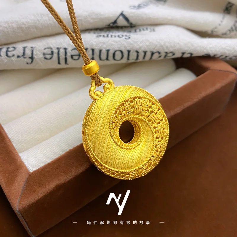 Cynlo Jewelry Luxury 24K 9999 Pure Gold real gold Men's and Women's Filigreth Hollow-out Fuzi Tai Chi Figure Ping An Buckle Pend
Cynlo Jewelry Luxury 24K 9999 Pure Gold real gold Men's and Women's Filigreth Hollow-out Fuzi Tai Chi Figure Ping An Buckle Pend