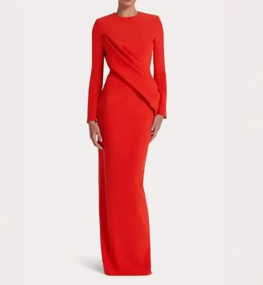 Slimming Women's Dress 2026 Spring New Style Elegant Red Pleated Design Hip Hugging Dress Suitable for Banquet Dresses
Slimming Women's Dress 2026 Spring New Style Elegant Red Pleated Design Hip Hugging Dress Suitable for Banquet Dresses