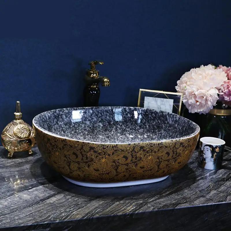 Oval Basin Art Washbasin Bathroom Washbasin Hand Washing Table Simple Household ceramic wash basin bathroom sink
Oval Basin Art Washbasin Bathroom Washbasin Hand Washing Table Simple Household ceramic wash basin bathroom sink