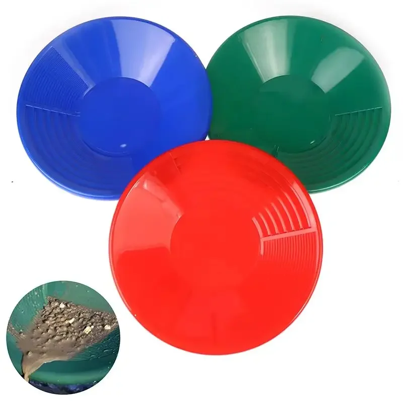 1PC Gold Panning Tool 380mm Gold Panning Pan ABS Gold Sifting Classifier Washing Sieve Tray Accessory 
1PC Gold Panning Tool 380mm Gold Panning Pan ABS Gold Sifting Classifier Washing Sieve Tray Accessory