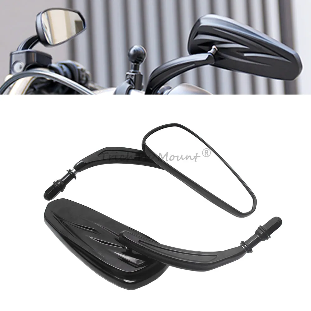 Universal 8mm Thread 360° Adjustable Black Aluminum Motorcycle Handlebar Mirrors For Harley Davidson Accessories
Universal 8mm Thread 360° Adjustable Black Aluminum Motorcycle Handlebar Mirrors For Harley Davidson Accessories