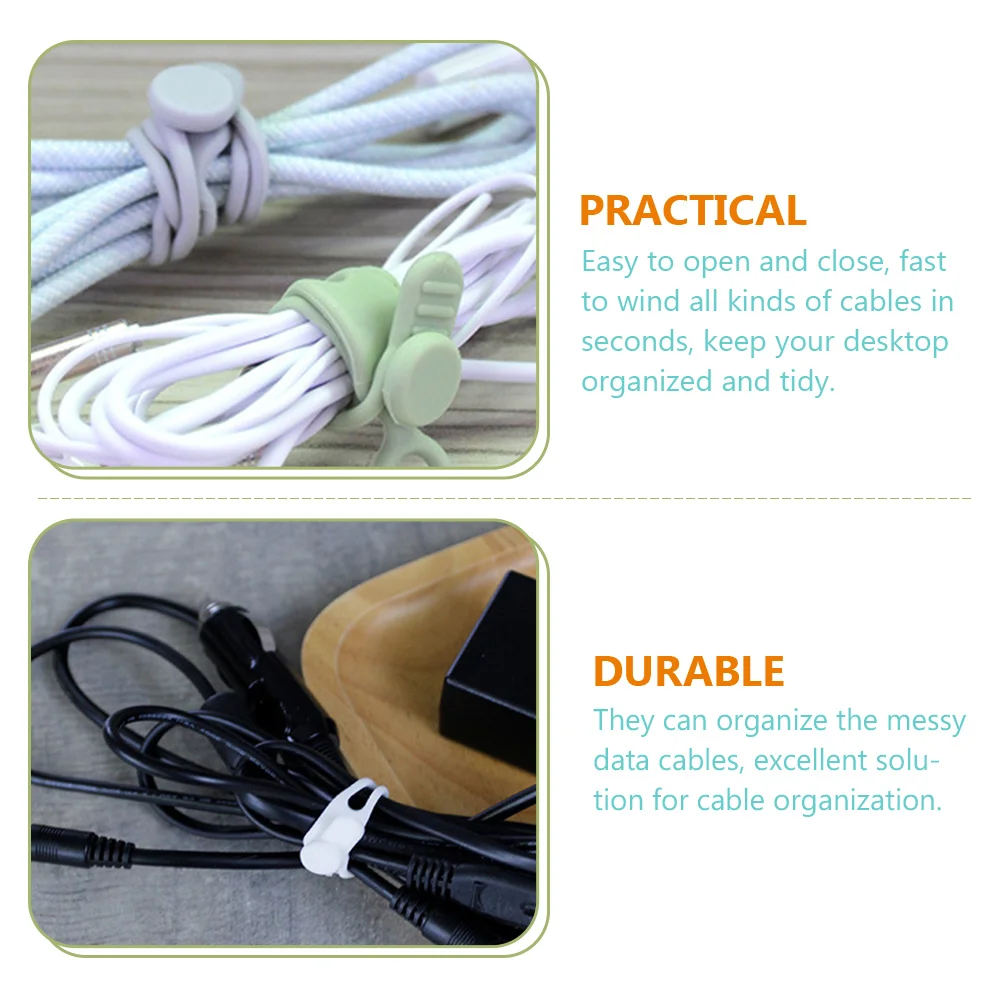 20 Pcs Cable ganizer Silicone Wire Ties Cord Wraps USB Charging Data Earphone Straps Management Office Travel
20 Pcs Cable ganizer Silicone Wire Ties Cord Wraps USB Charging Data Earphone Straps Management Office Travel