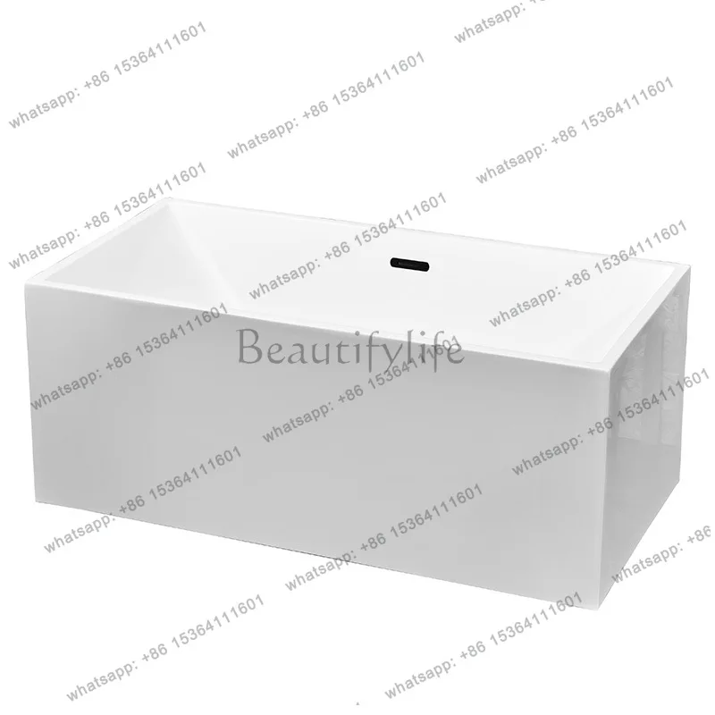 Small apartment Japanese-style bathroom shower basin integrated light luxury independent deep foam acrylic square bathtub
Small apartment Japanese-style bathroom shower basin integrated light luxury independent deep foam acrylic square bathtub
