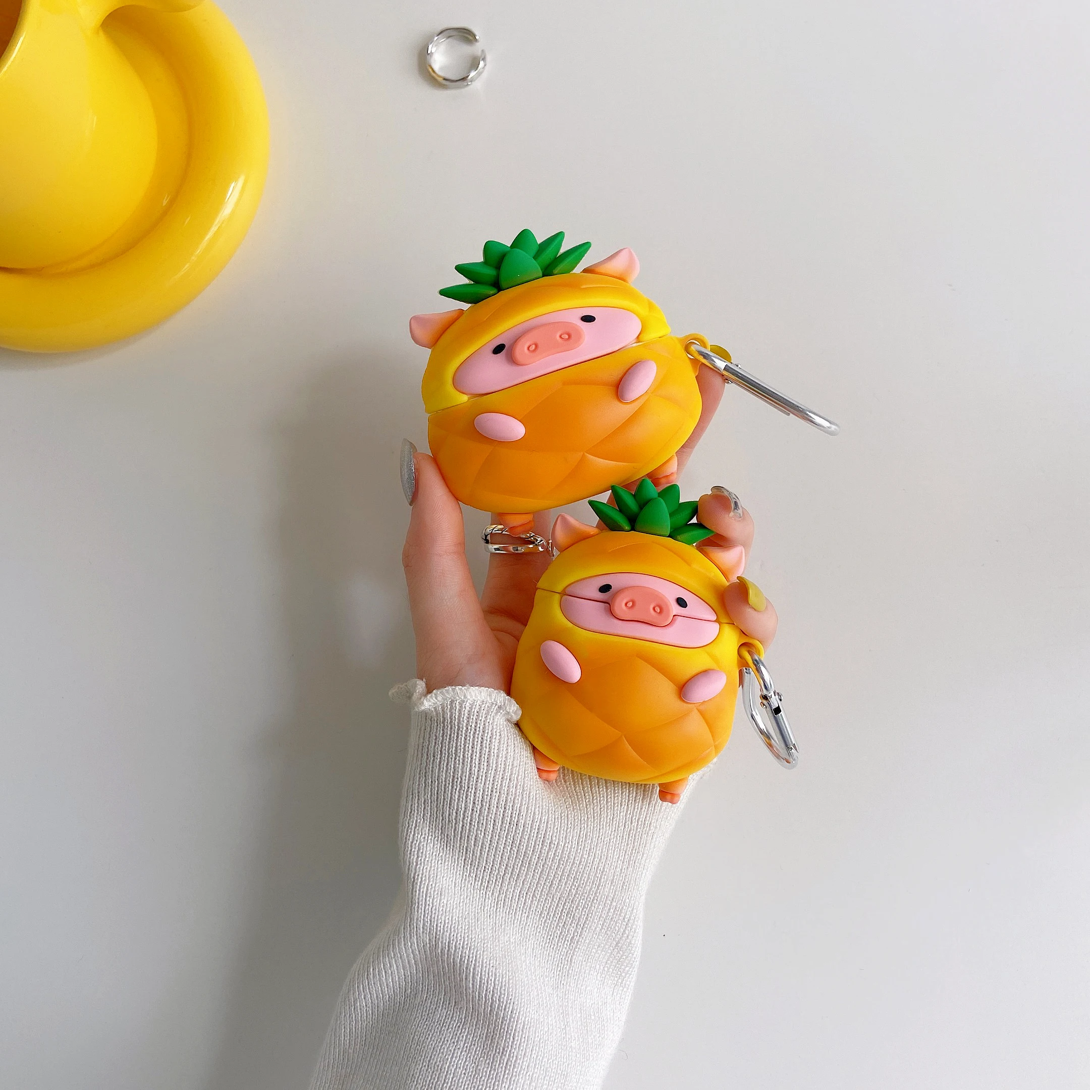 Cover for Apple AirPods 1 2 3 3rd Case for AirPods Pro 2 Case 3D Silicone Cartoon Pineapple Piggy Waterproof Earphone Case
Cover for Apple AirPods 1 2 3 3rd Case for AirPods Pro 2 Case 3D Silicone Cartoon Pineapple Piggy Waterproof Earphone Case