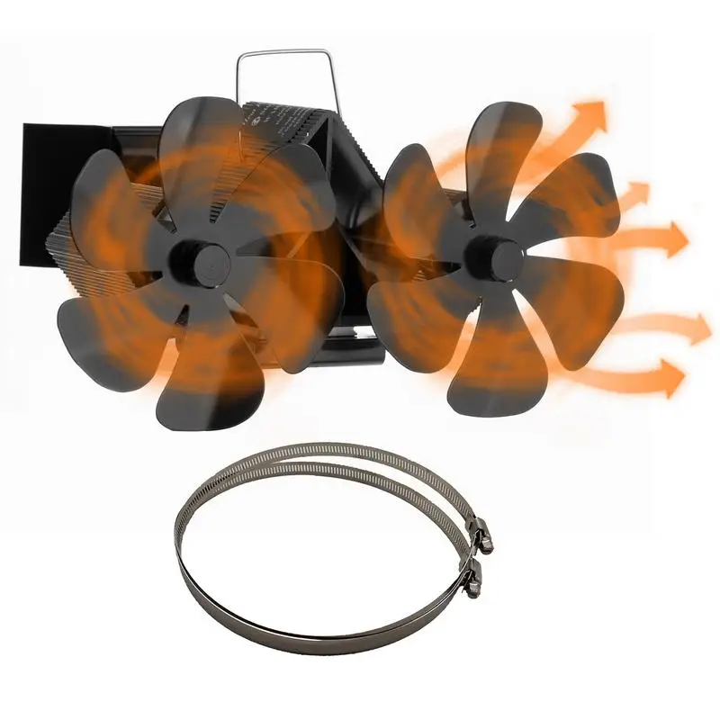 Вентилятор для деревянной плиты, черный тихий экологически чистый вентилятор с 12 лезвиями, с зажимами и термометром, для деревянных бревен
Вентилятор для деревянной плиты, черный тихий экологически чистый вентилятор с 12 лезвиями, с зажимами и термометром, для деревянных бревен