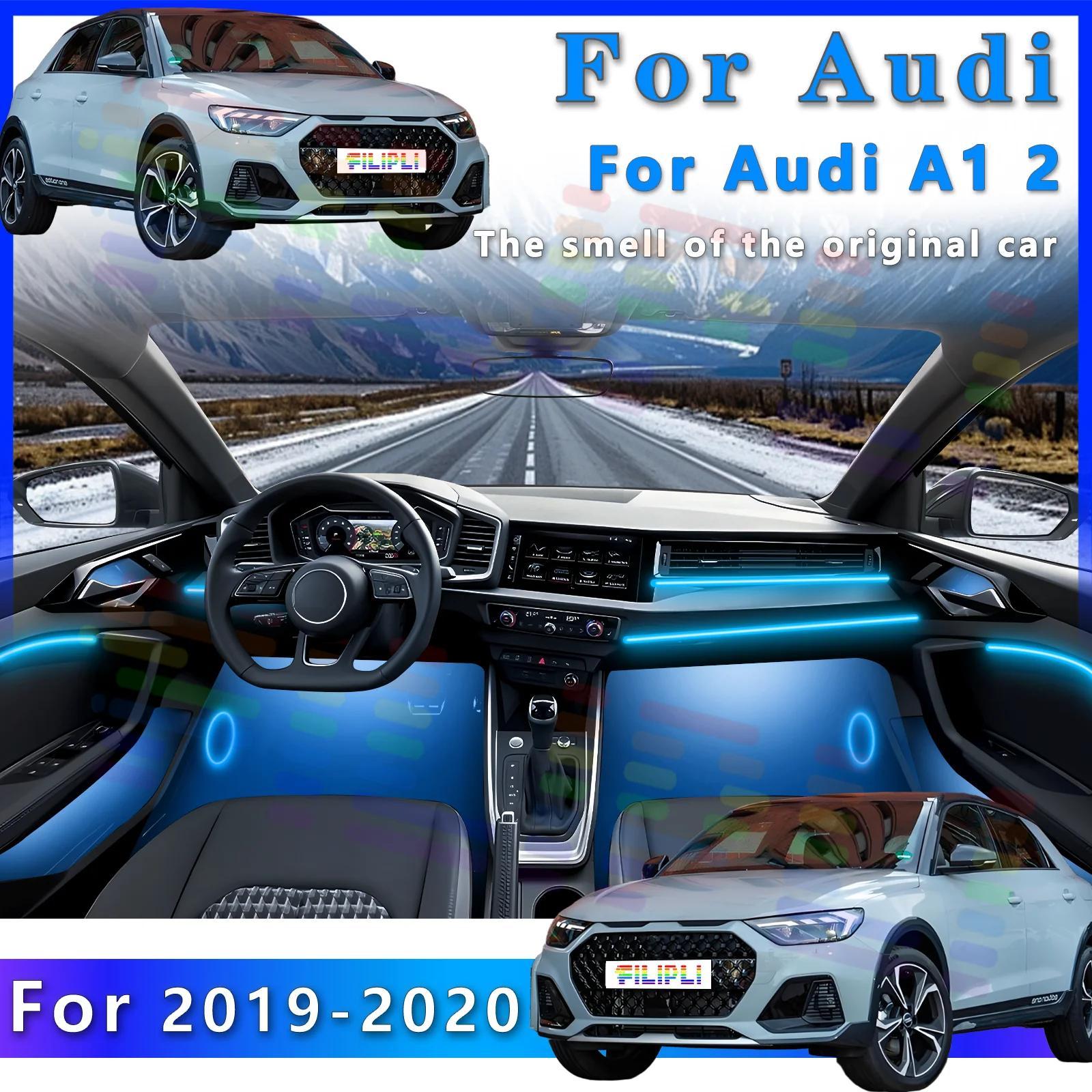 Для Audi A1 2 2019-2020: Светодиодная RGB-подсветка салона, оптоволоконная неоновая невидимая атмосферная лента, декоративная подсветка с управлением через приложение
Для Audi A1 2 2019-2020: Светодиодная RGB-подсветка салона, оптоволоконная неоновая невидимая атмосферная лента, декоративная подсветка с управлением через приложение