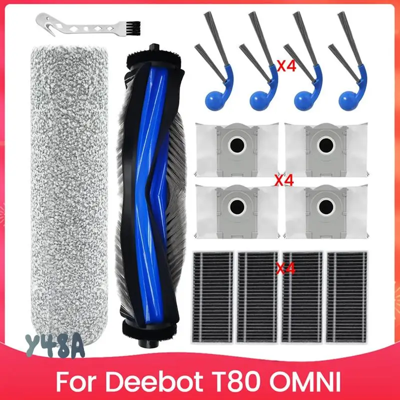 Accessory Set For Ecovacs Deebot T80 OMNI Vacuum Cleaner Replacement Part Main Side Brushes Dust Bags Filters-Y48A
Accessory Set For Ecovacs Deebot T80 OMNI Vacuum Cleaner Replacement Part Main Side Brushes Dust Bags Filters-Y48A
