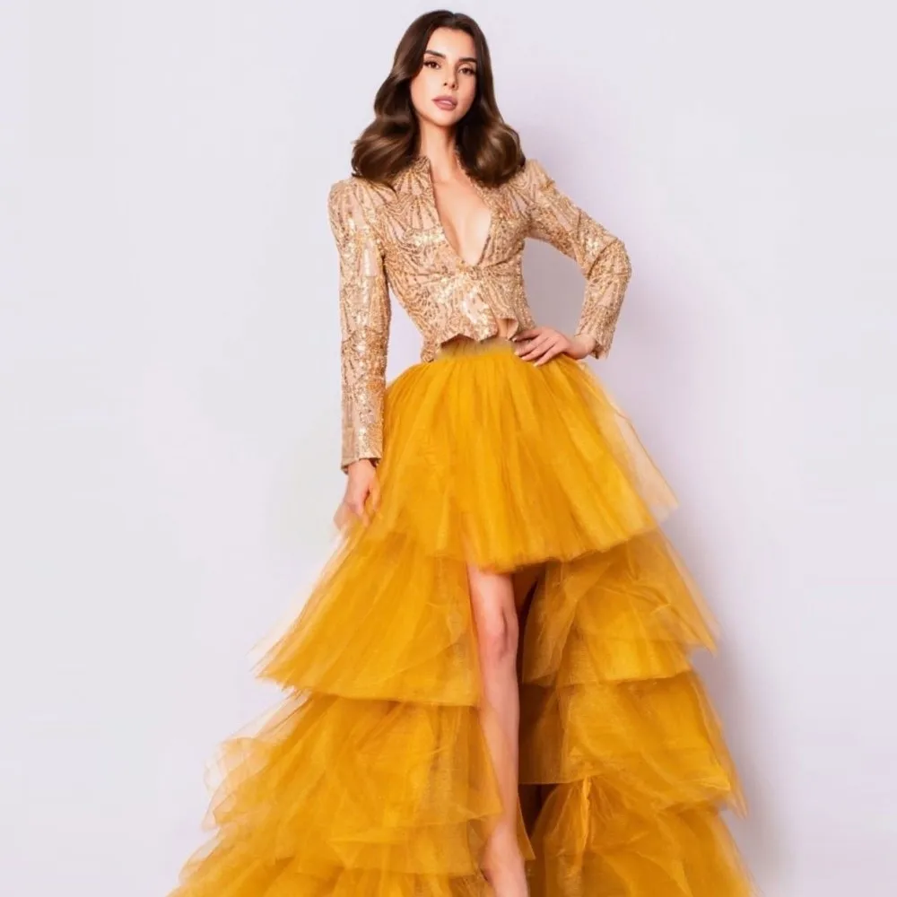 Золотая многоярусная юбка из фатина с оборками, шикарная сетчатая вечерняя юбка без топа, ручной работы, для девочек, летняя, для отпуска
Золотая многоярусная юбка из фатина с оборками, шикарная сетчатая вечерняя юбка без топа, ручной работы, для девочек, летняя, для отпуска