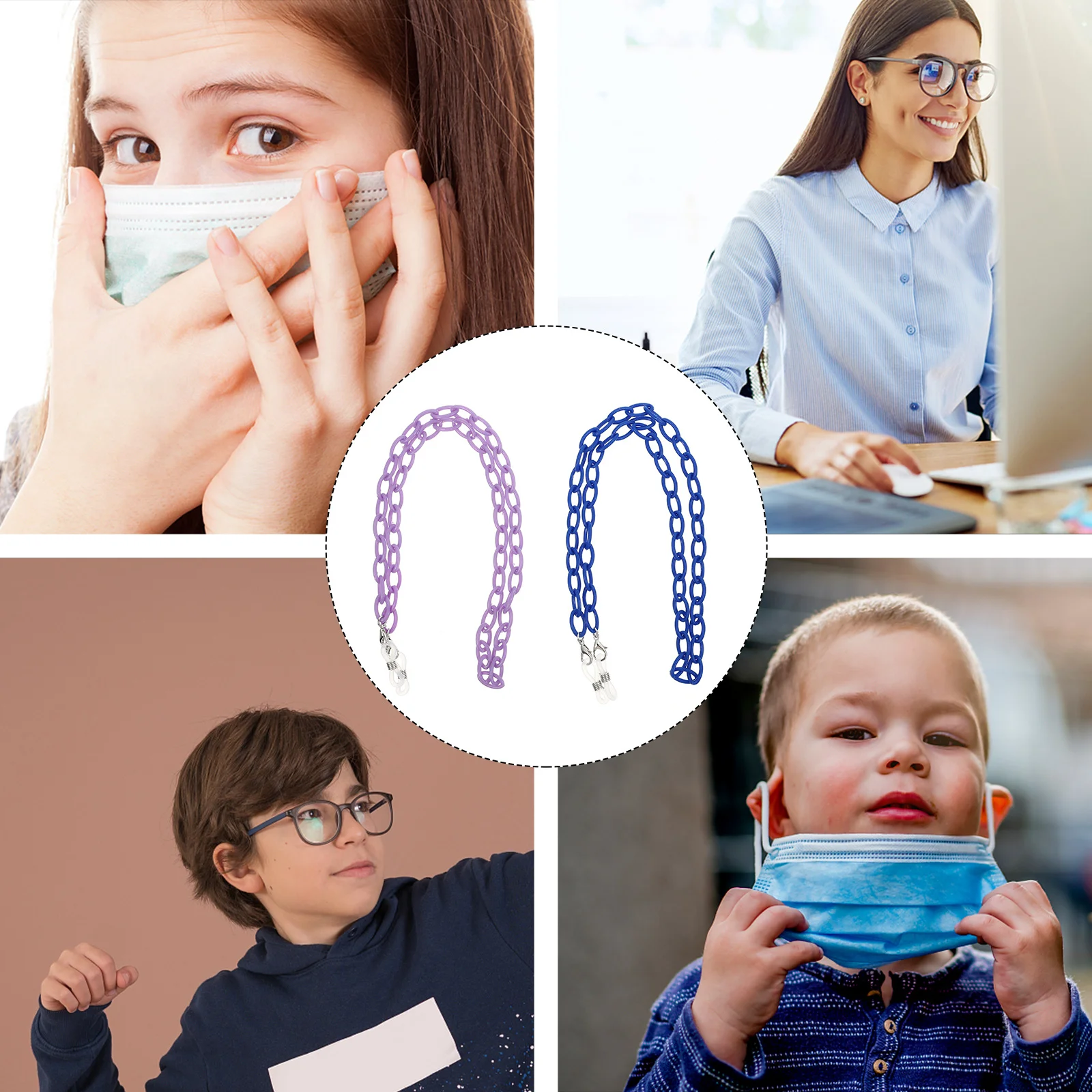 2pcs Anti Lost Mask Chains Acrylic Eyewear Holders Portable Glasses Straps For Masks Clothes Lightweight Durable Fashionable
2pcs Anti Lost Mask Chains Acrylic Eyewear Holders Portable Glasses Straps For Masks Clothes Lightweight Durable Fashionable