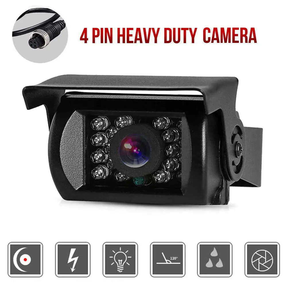 4Pin Rear View Backup Camera IR Night Vision Waterproof For RV Truck Bus Caravan
4Pin Rear View Backup Camera IR Night Vision Waterproof For RV Truck Bus Caravan