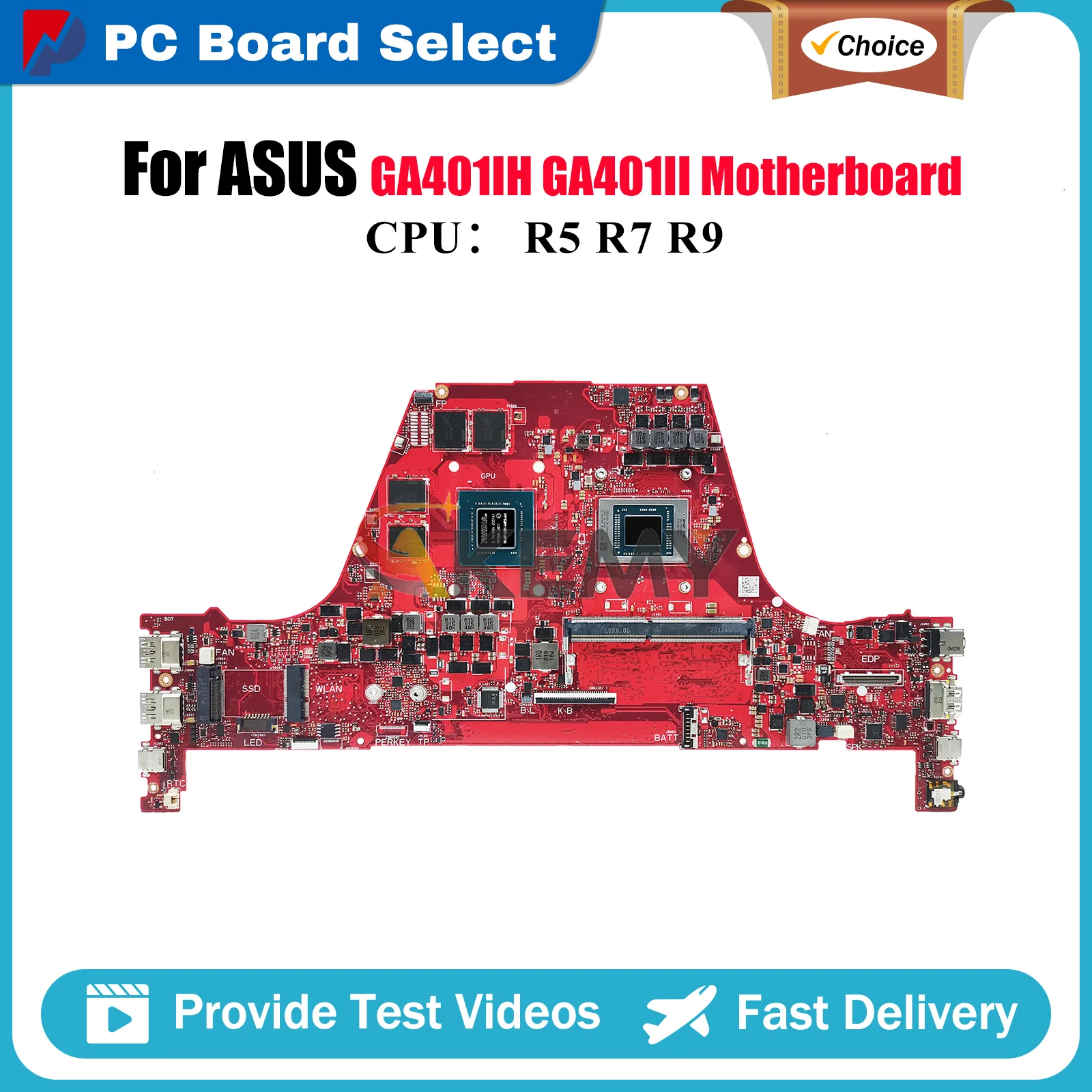 Материнская плата GA401IH для ноутбука ASUS ROG Zephyrus G14 GA401II GA401IH GA401I с процессором R5 R7 R9, 115% теста в порядке 
Материнская плата GA401IH для ноутбука ASUS ROG Zephyrus G14 GA401II GA401IH GA401I с процессором R5 R7 R9, 115% теста в порядке