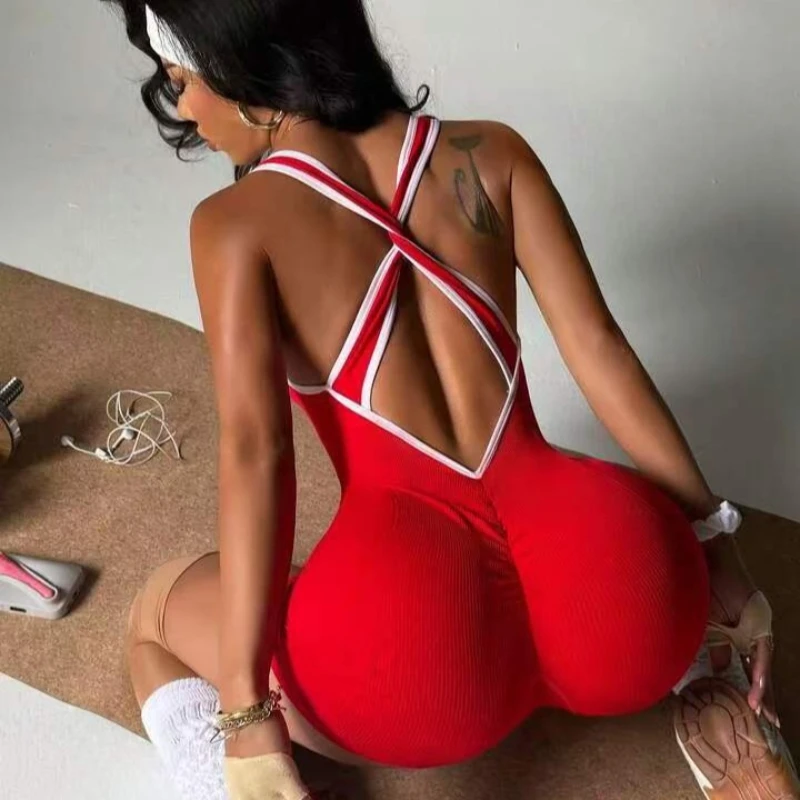 Backless Cross Tummy Control Jumpsuits for Women One Piece Workout Jumpsuits Sleeveless V Back Lizvette Scrunch Yoga Rompers
Backless Cross Tummy Control Jumpsuits for Women One Piece Workout Jumpsuits Sleeveless V Back Lizvette Scrunch Yoga Rompers