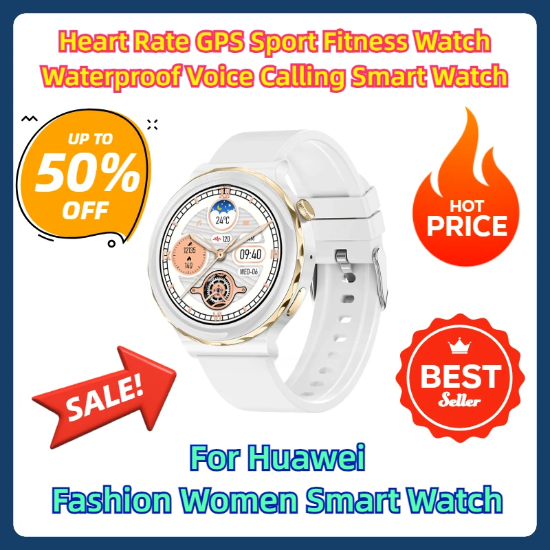 Heart Rate GPS Sport Fitness Watch Waterproof Voice Calling Smart Watch for Huawei Fashion Women Smart Watch
Heart Rate GPS Sport Fitness Watch Waterproof Voice Calling Smart Watch for Huawei Fashion Women Smart Watch