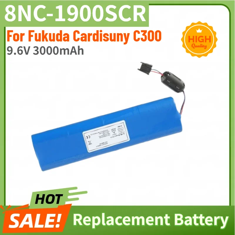 8NC-1900SCR High Quality Battery 9.6V 3000mAh For Fukuda Cardisuny C300 Brand New Replacement Battery
8NC-1900SCR High Quality Battery 9.6V 3000mAh For Fukuda Cardisuny C300 Brand New Replacement Battery