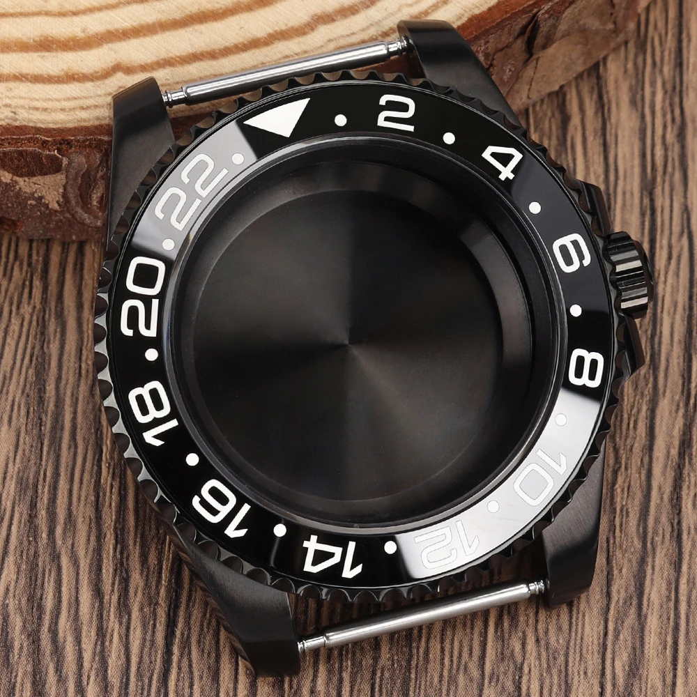 Black Watch Case for YACHT Case NH35 40MM Diver Sapphire Crystal Fit NH34 GMT NH35 NH36 7S26 ETA2824 ST2130 8215 DG 2813 Movt
Black Watch Case for YACHT Case NH35 40MM Diver Sapphire Crystal Fit NH34 GMT NH35 NH36 7S26 ETA2824 ST2130 8215 DG 2813 Movt