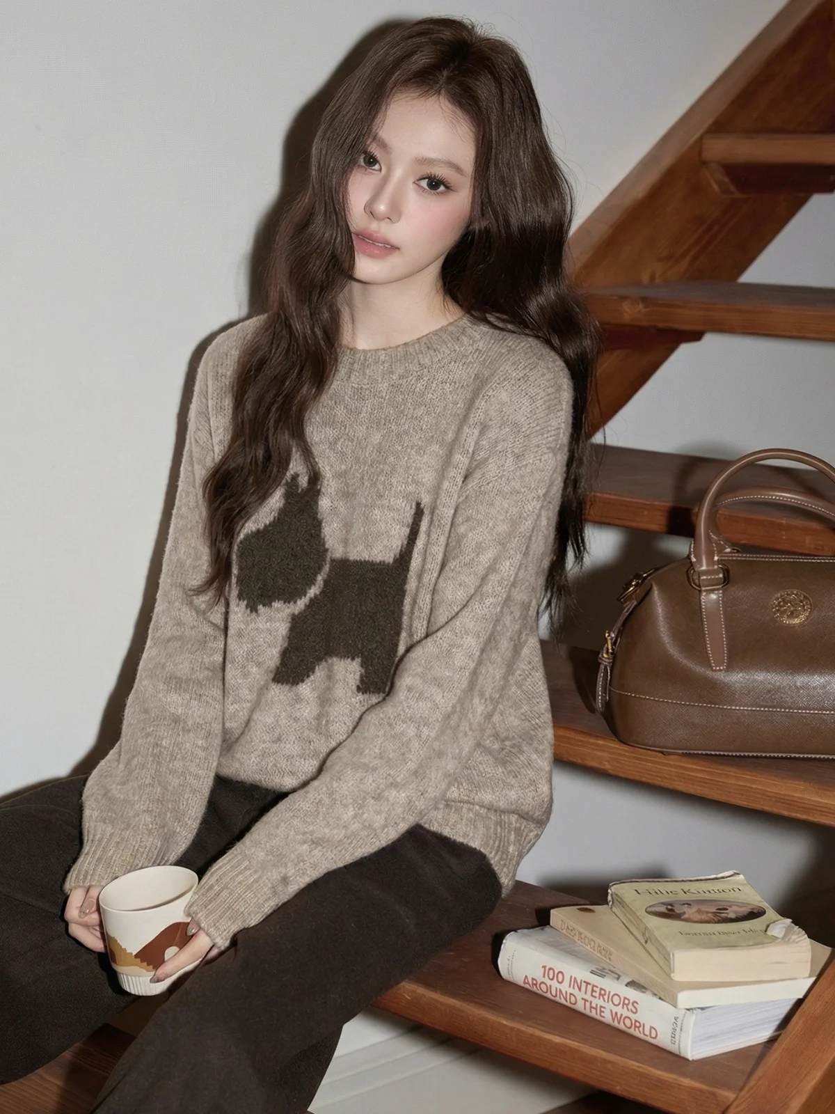 Женский свободный вязаный свитер с круглым вырезом, мягкий и удобный, для ношения под одеждой, весенняя новинка, с мультяшным рисунком собаки, уютный вязаный топ
Женский свободный вязаный свитер с круглым вырезом, мягкий и удобный, для ношения под одеждой, весенняя новинка, с мультяшным рисунком собаки, уютный вязаный топ