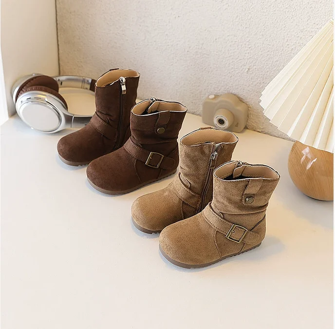 Kids Short Boots Korean Style Girls Princess Boots Round Toes 2025 Autumn Winter Children Leather Boots Withside Zipper
Kids Short Boots Korean Style Girls Princess Boots Round Toes 2025 Autumn Winter Children Leather Boots Withside Zipper