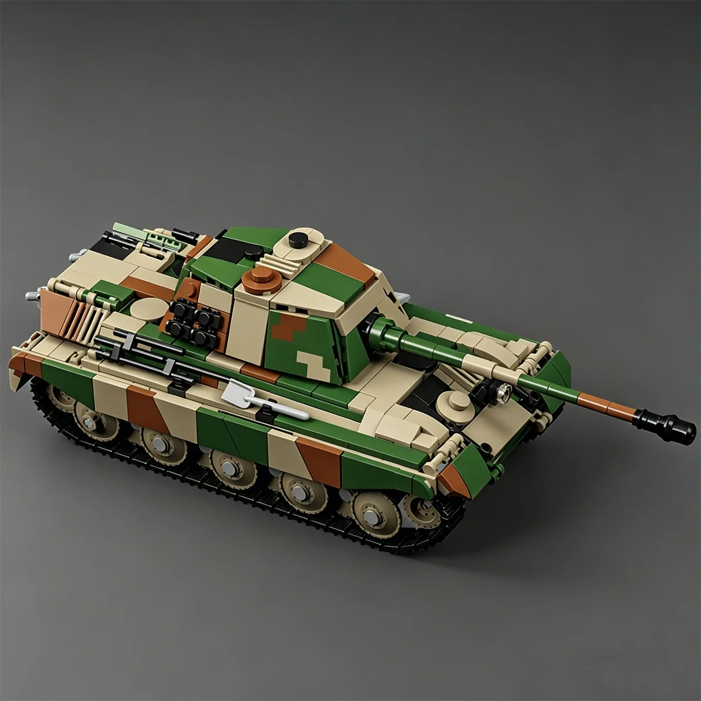 MOC Figurine The King Tiger Heavy Tank Building Blocks Tracked Tank Panzerkampfwagen VI Ausf.B “Tiger II” Toy
MOC Figurine The King Tiger Heavy Tank Building Blocks Tracked Tank Panzerkampfwagen VI Ausf.B “Tiger II” Toy